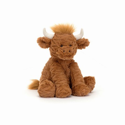 Jellycat Fuddlewuddle Highland Cow Farmyard USA | 28736LGCU